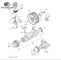Части двигателя Isuzu строительных машин Дизельный двигатель Краншафт 8980292701